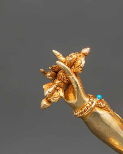 Himalayan Vajrapani Copper Statue | Buddhist Deity for Spiritual Power