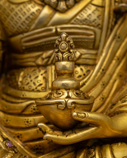 Guru Padmasambhava Statue | Traditional Lost Wax Casting Art