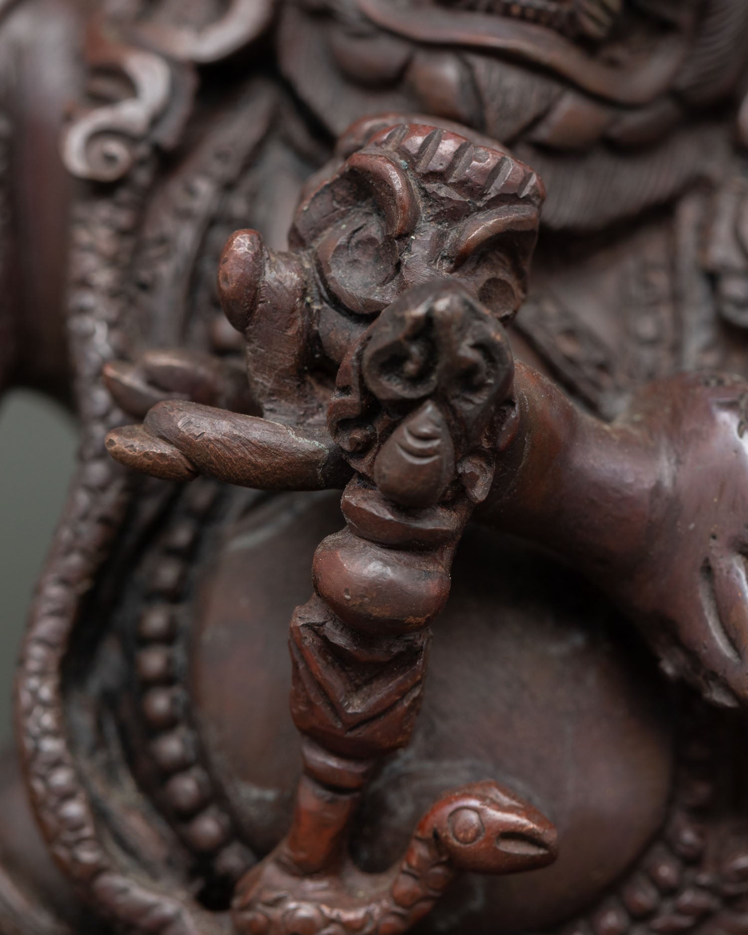 Mahakala Bernagchen Statue | Tibetan Guardian Deity Art