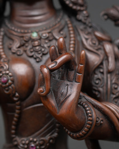 White Tara Statue for Healing | Buddhist Sacred Art