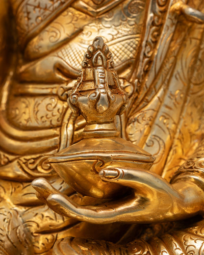 Guru Rinpoche Sculpture | Traditional Buddhist Artwork