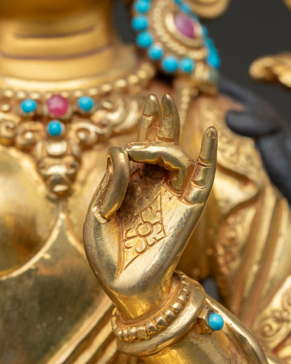 Green Tara Statue | Tibetan Buddhist Artwork