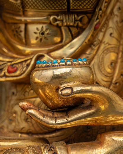 Tibetan Jowo Rinpoche Buddha Statue | Exquisite Handmade Tibetan Altar