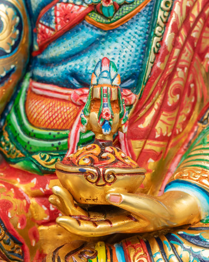 Divine Guru Rinpoche Statue – Nepalese Lotus-Born Master