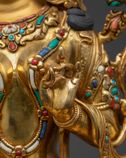 Supreme Mother Green Tara Statue | Premium Tibetan Buddhist Goddess