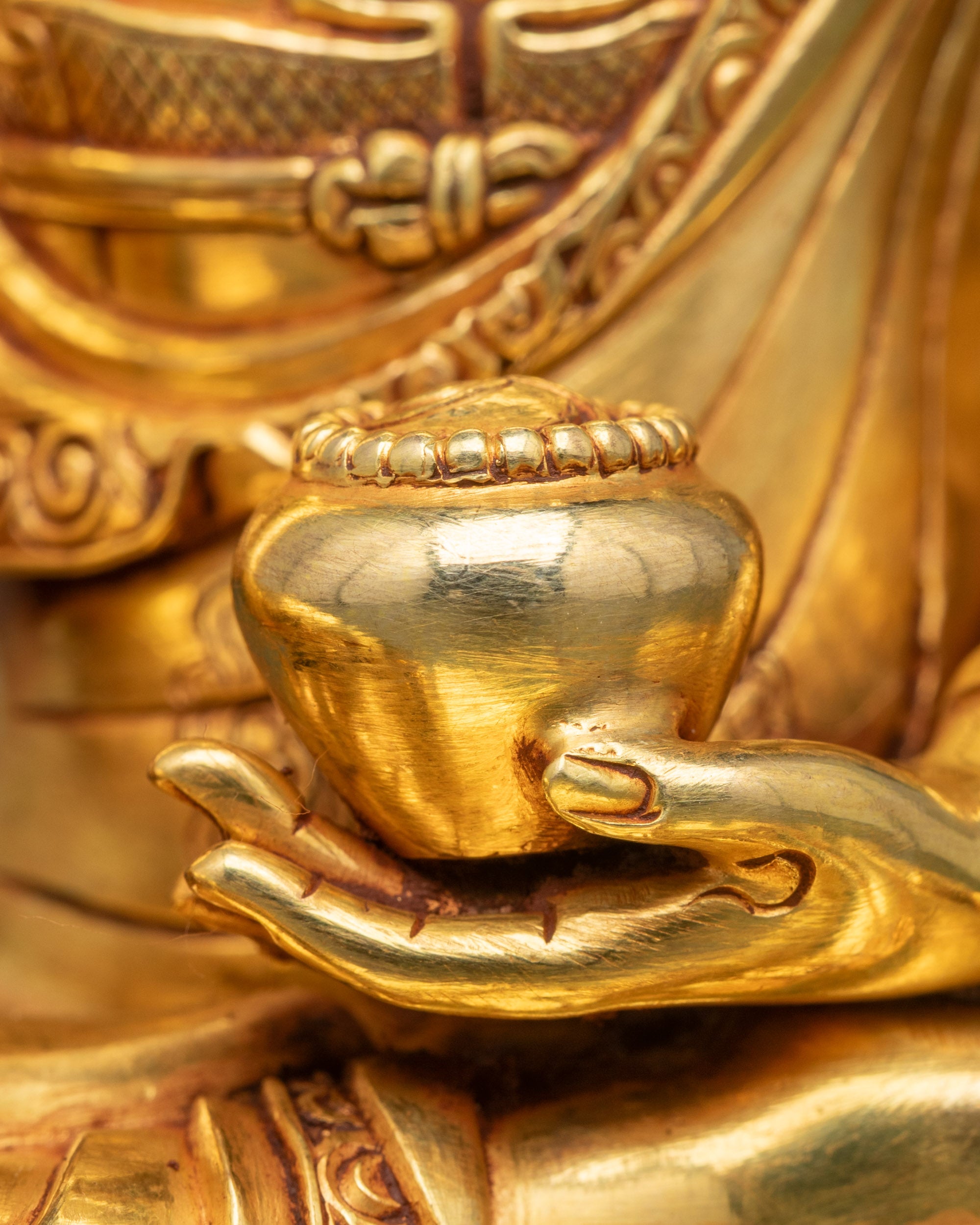 Seated Buddha Statue | Traditional Himalayan Buddhist Artwork