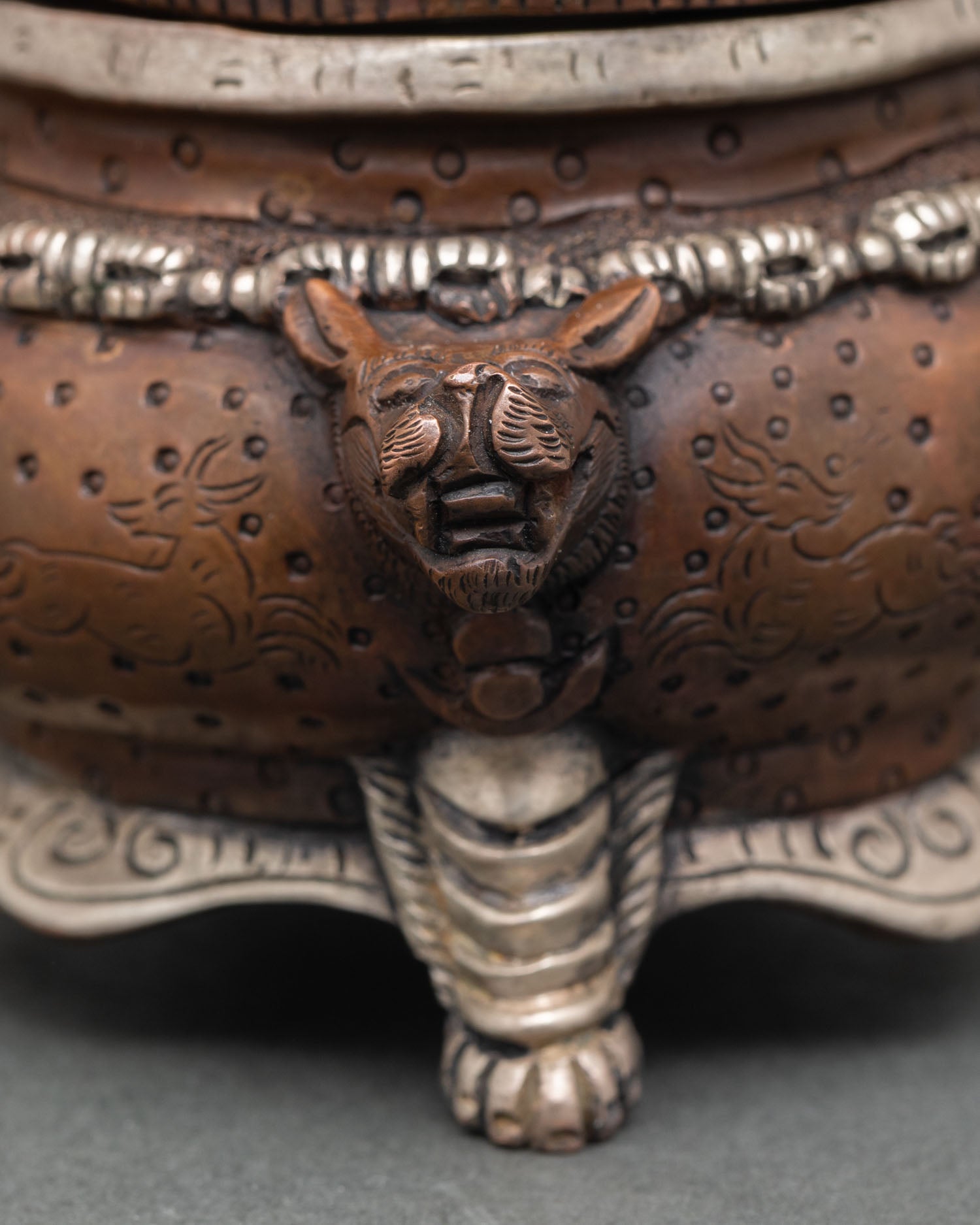 Fierce Vajradaka Statue | Oxidized Copper Sculpture