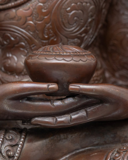 Amitabha Buddha Statue for Meditation | Handcrafted Nepalese Buddhist Sculpture