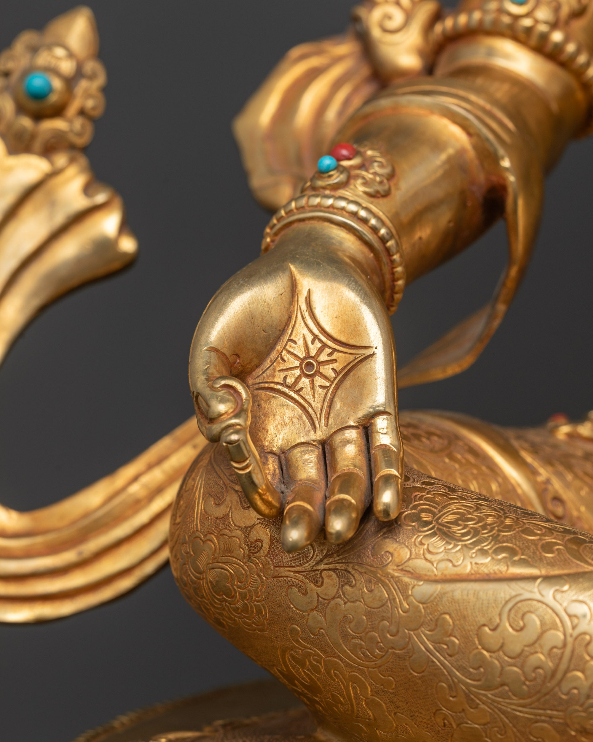 Peaceful Green Tara Statue | Handcrafted Tibetan Goddess for Home Decor