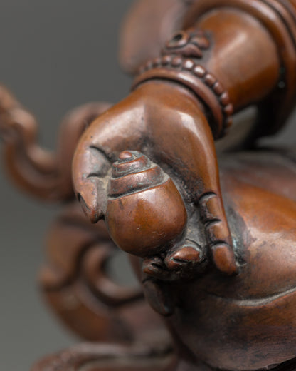 Dzambhala Statue | Handcrafted Nepalese Deity of Wealth & Prosperity