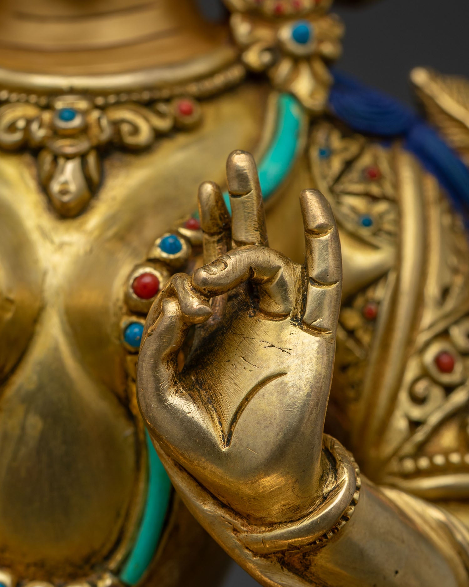 Master Quality Green Tara Copper Statue | The Female Bodhisattva
