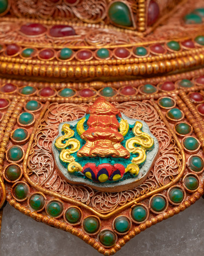 Shop Handmade Tibetan Stupa | Golden Buddhist Monument Nepal