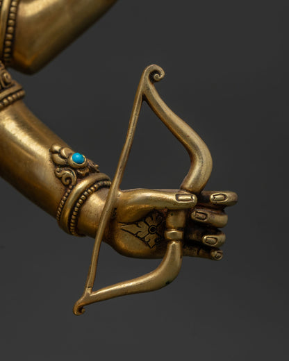 Namgyalma Statue | 24K Gold-Fire Gilded Copper Art