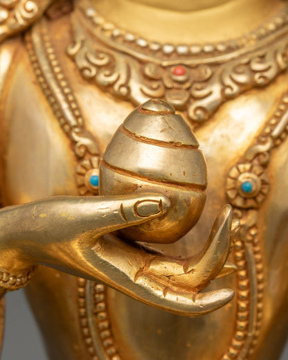 Ksitigarbha Statue - Himalayan Buddhist Deity for Spiritual Guidance