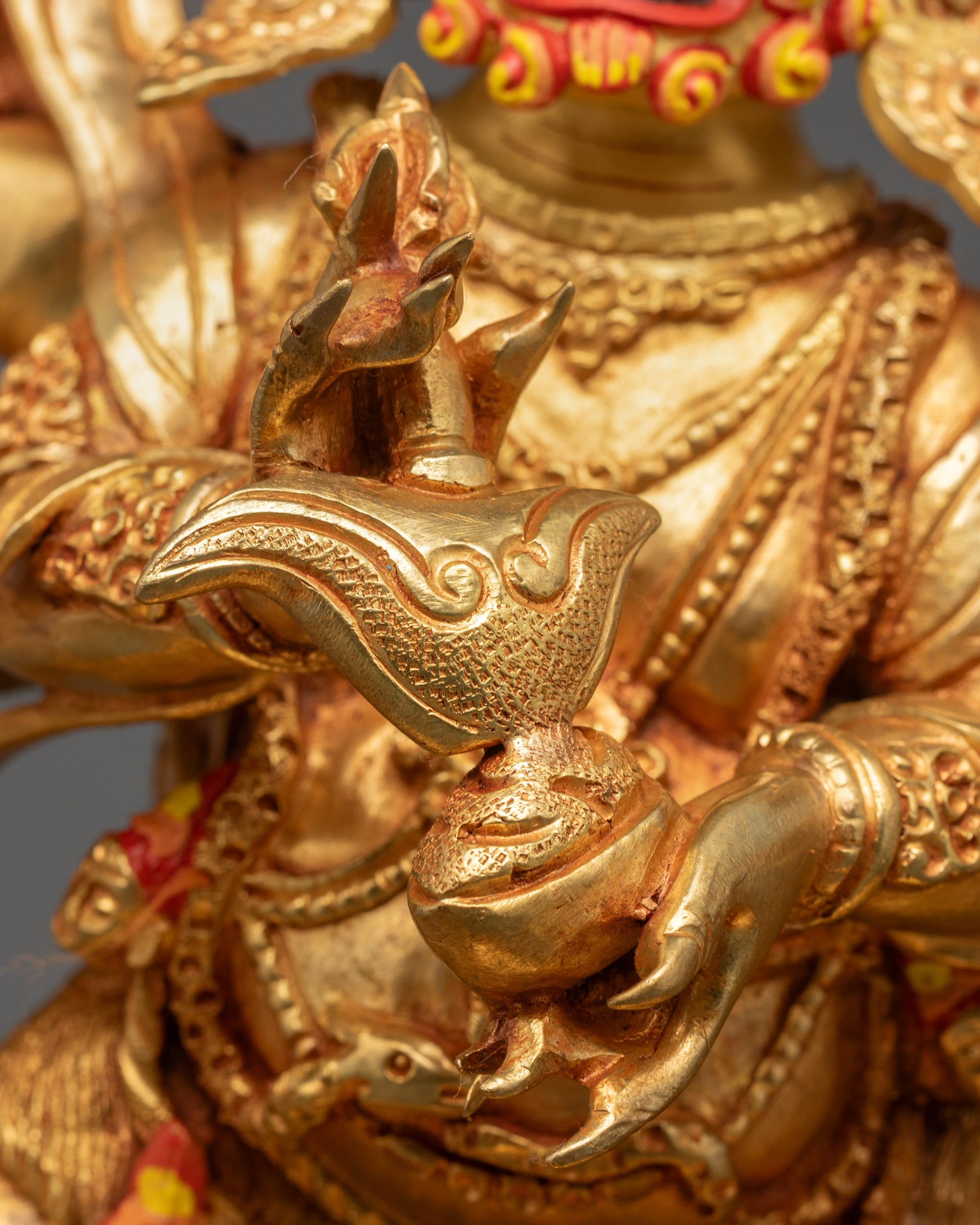 Nepalese Six-Armed Mahakala Statue | Protecting Deity for Home Altar