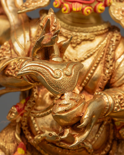 Nepalese Six-Armed Mahakala Statue | Protecting Deity for Home Altar
