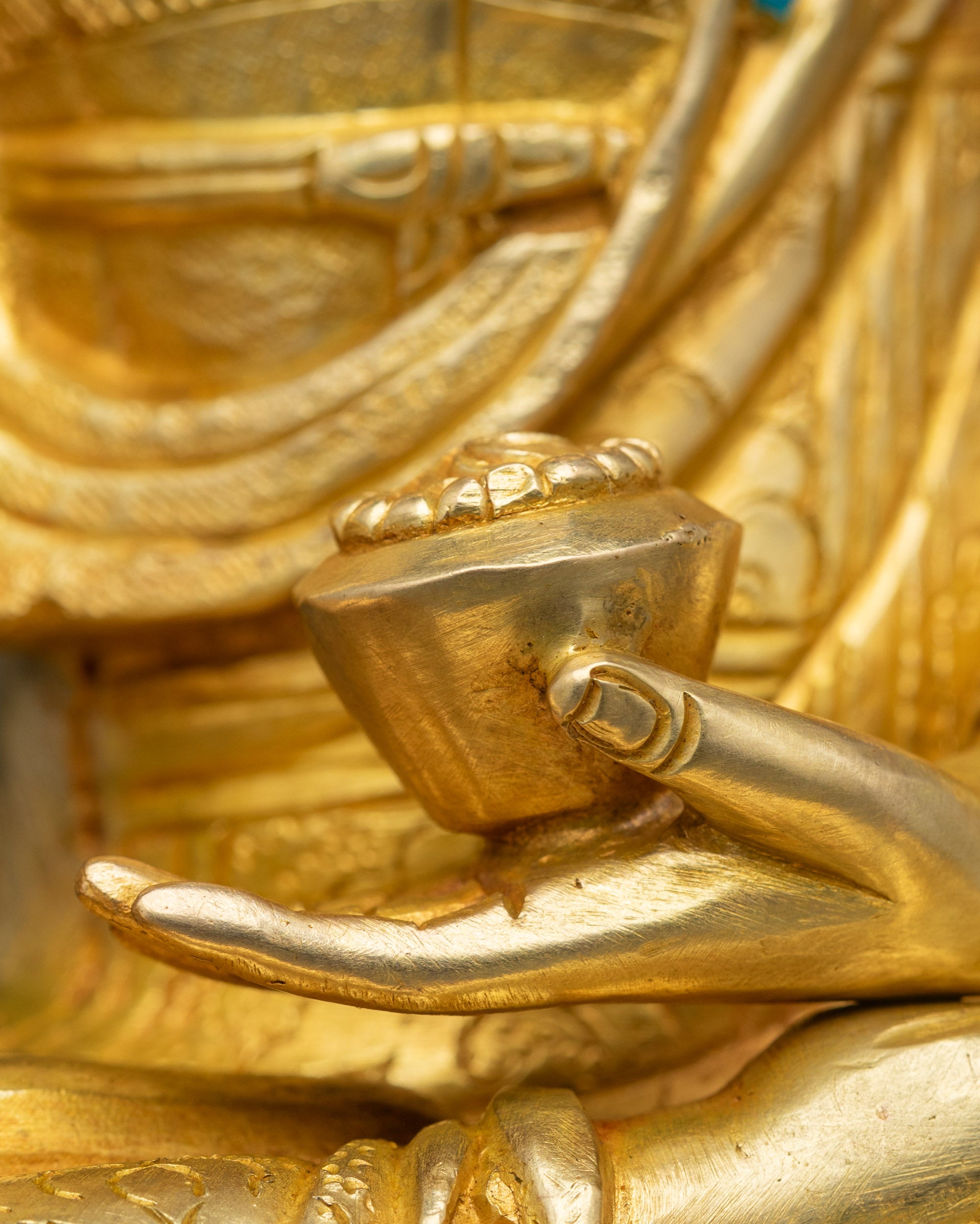 Tibetan Buddha Shakyamuni Statue for Peace and Mindfulness