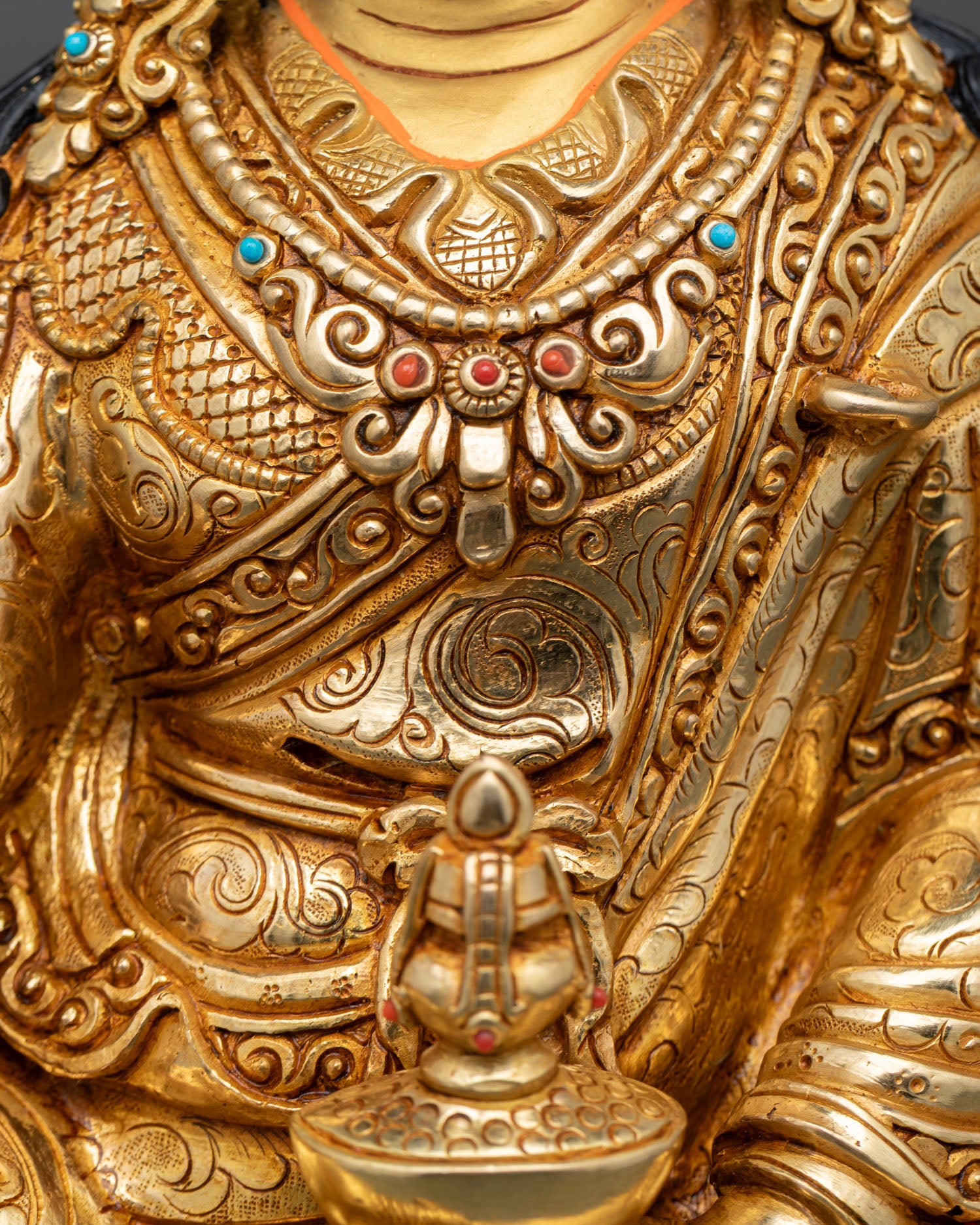 Tibetan Guru Rinpoche Statue | Himalayan Sacred Artwork