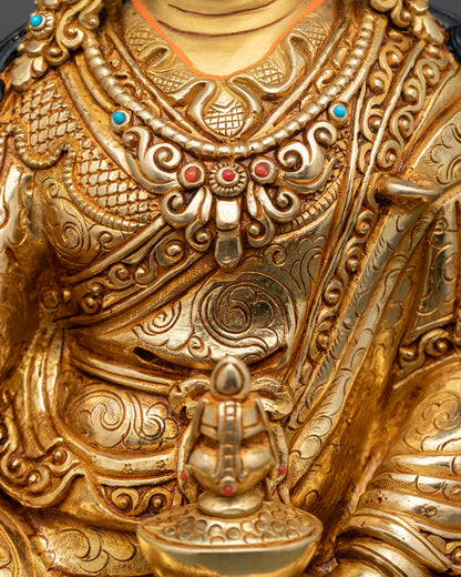 Tibetan Guru Rinpoche Statue | Himalayan Sacred Artwork