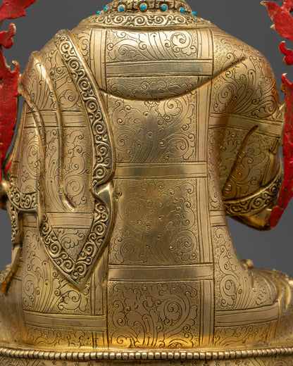 Authentic Tsongkhapa Statue Set | Traditional Buddhist Craftsmanship