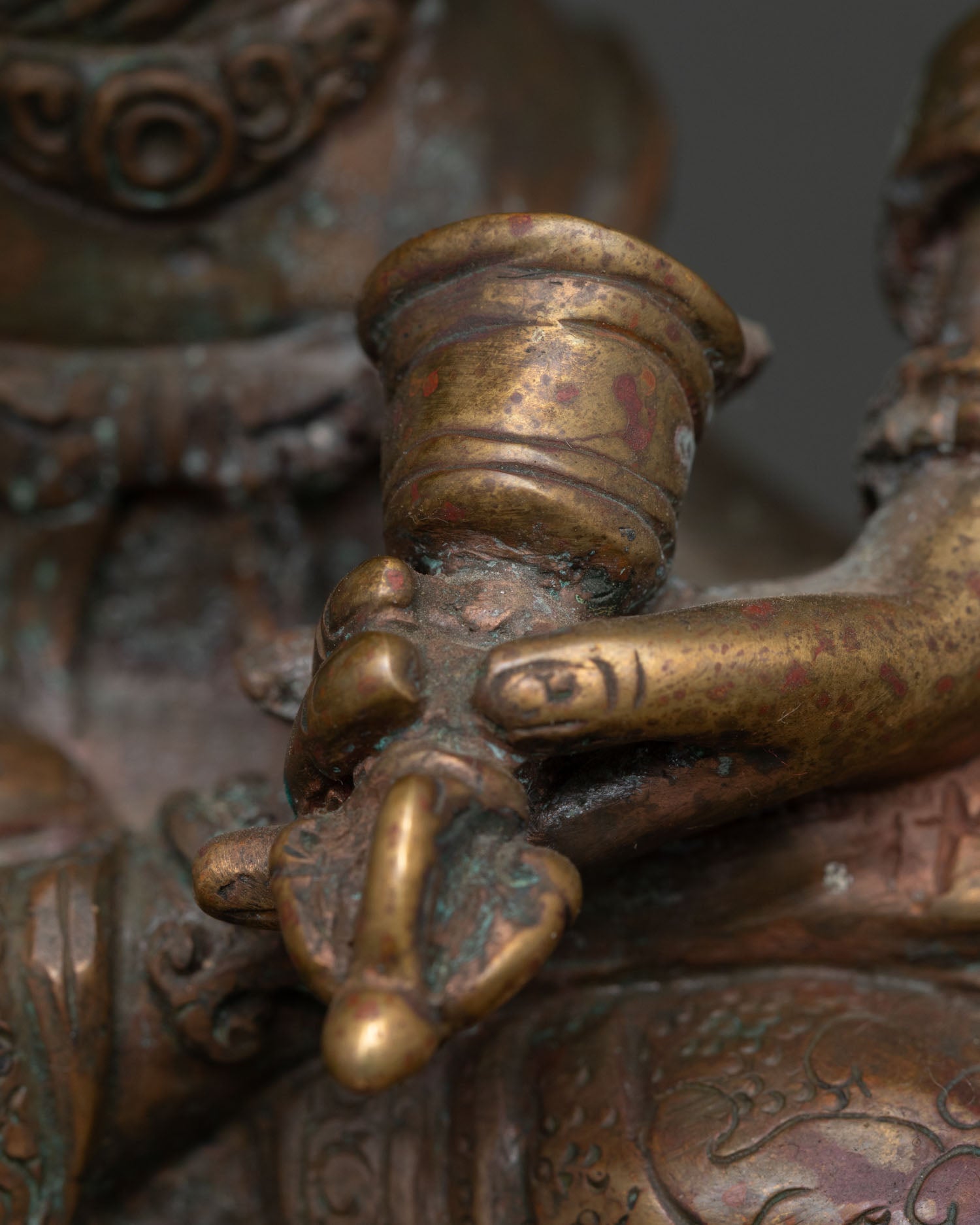 Oxidized Vajrasattva Statue | Embodiment of Karma Purification