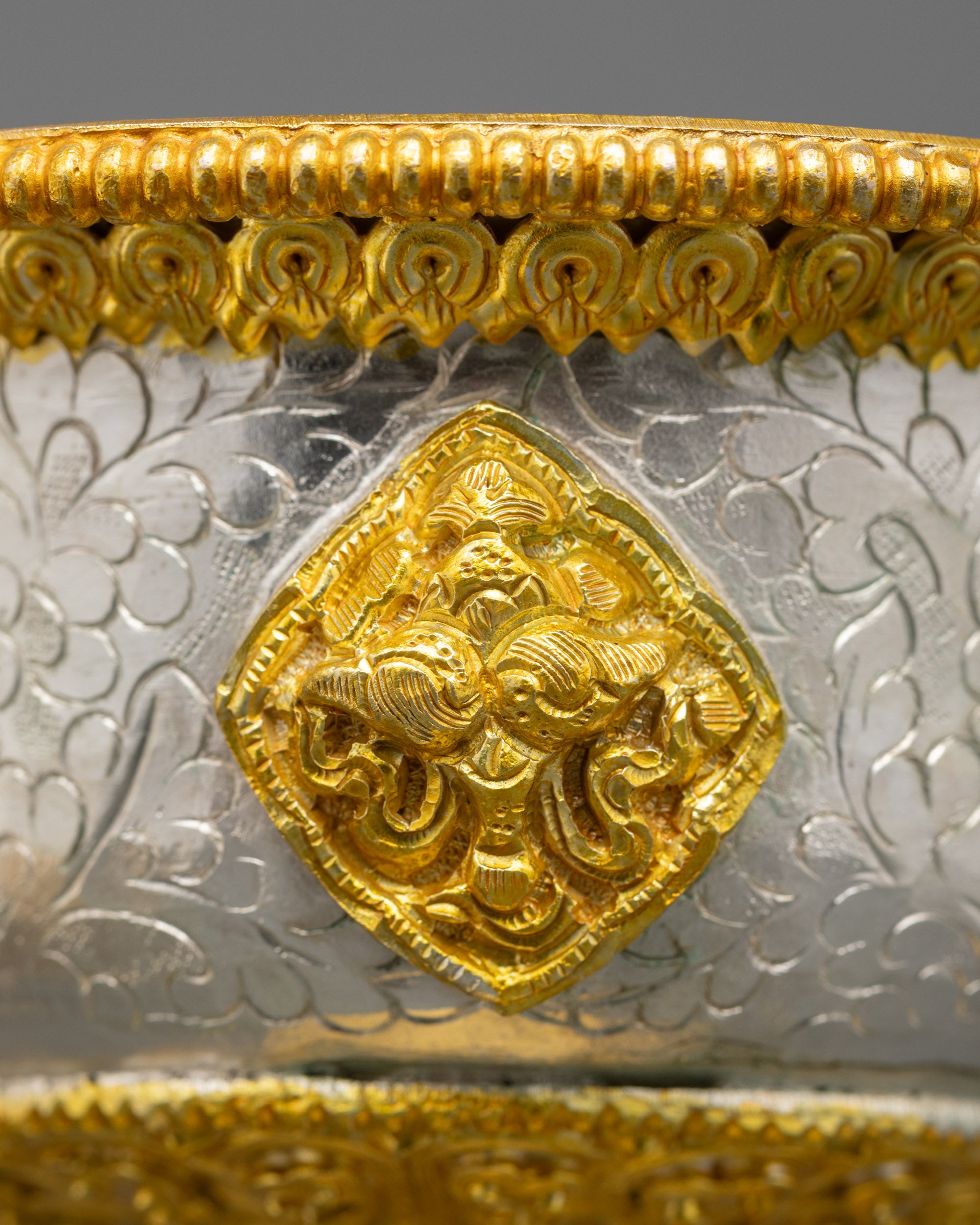 Serkyem Offering | Authentic Tibetan Altar Offering Vessel