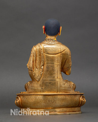 Tsong Khapa Statue Set | Handcrafted Nepalese Artwork