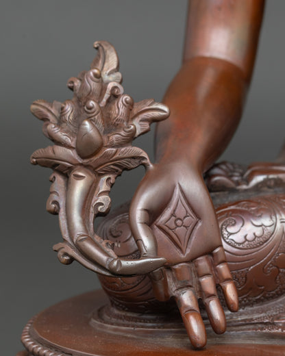 Handcrafted Three Buddha Statue Set for Home Altar | Nepalese Buddhist Art