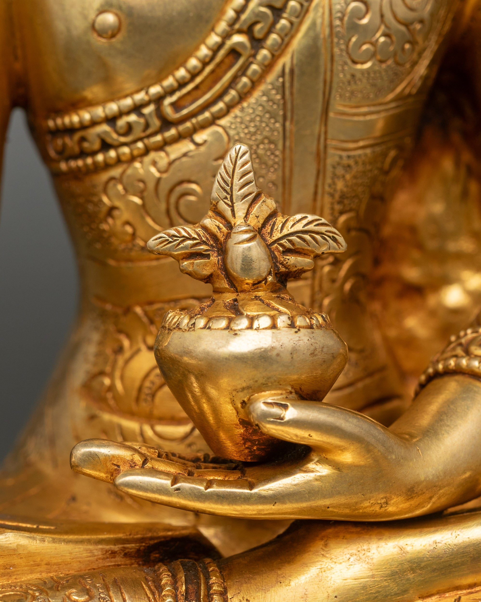 Tibetan Medicine Buddha Statue | Handcrafted Buddhist Figurine