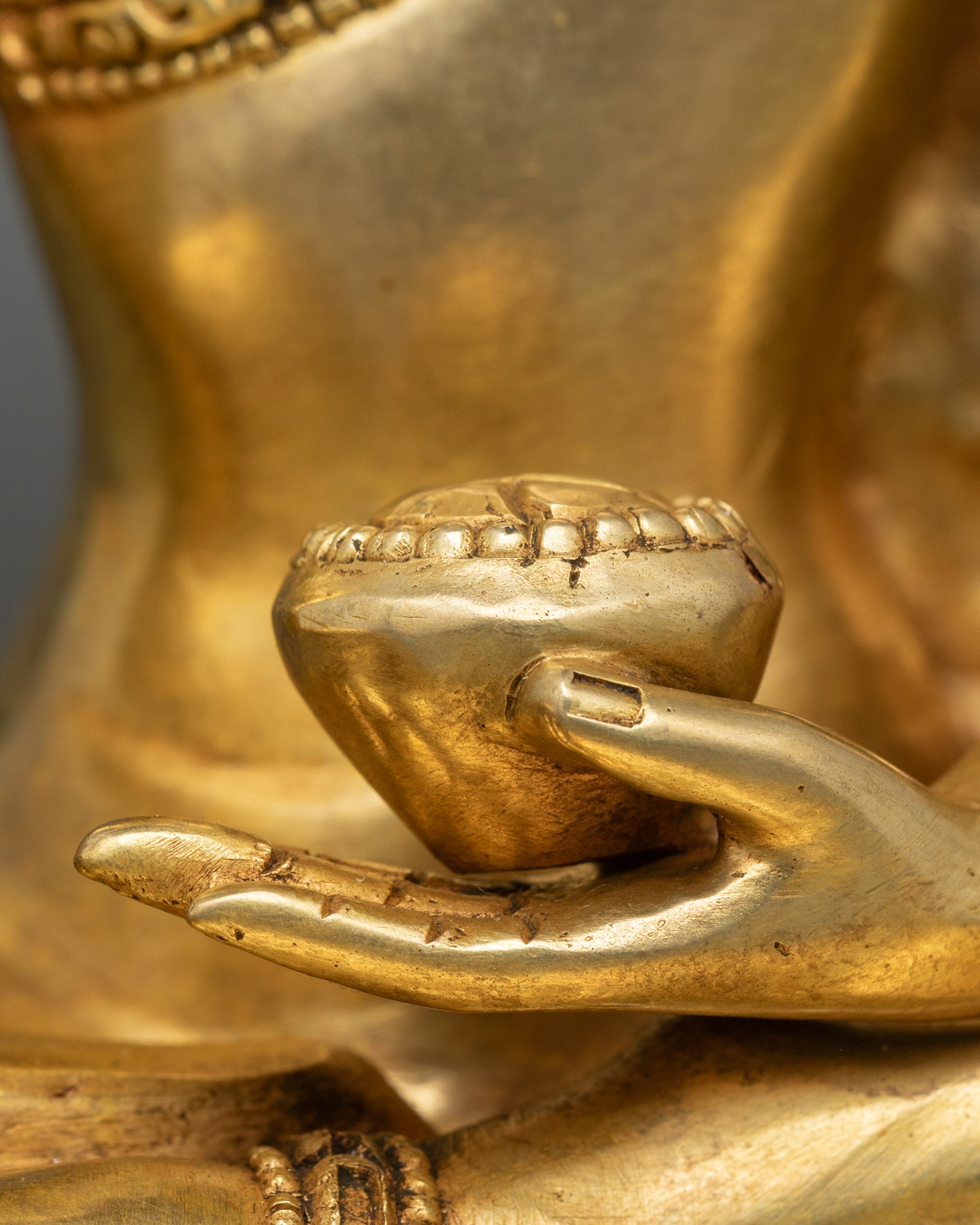 Exquisite Shakyamuni Buddha Statue | Lost-Wax Copper Artwork