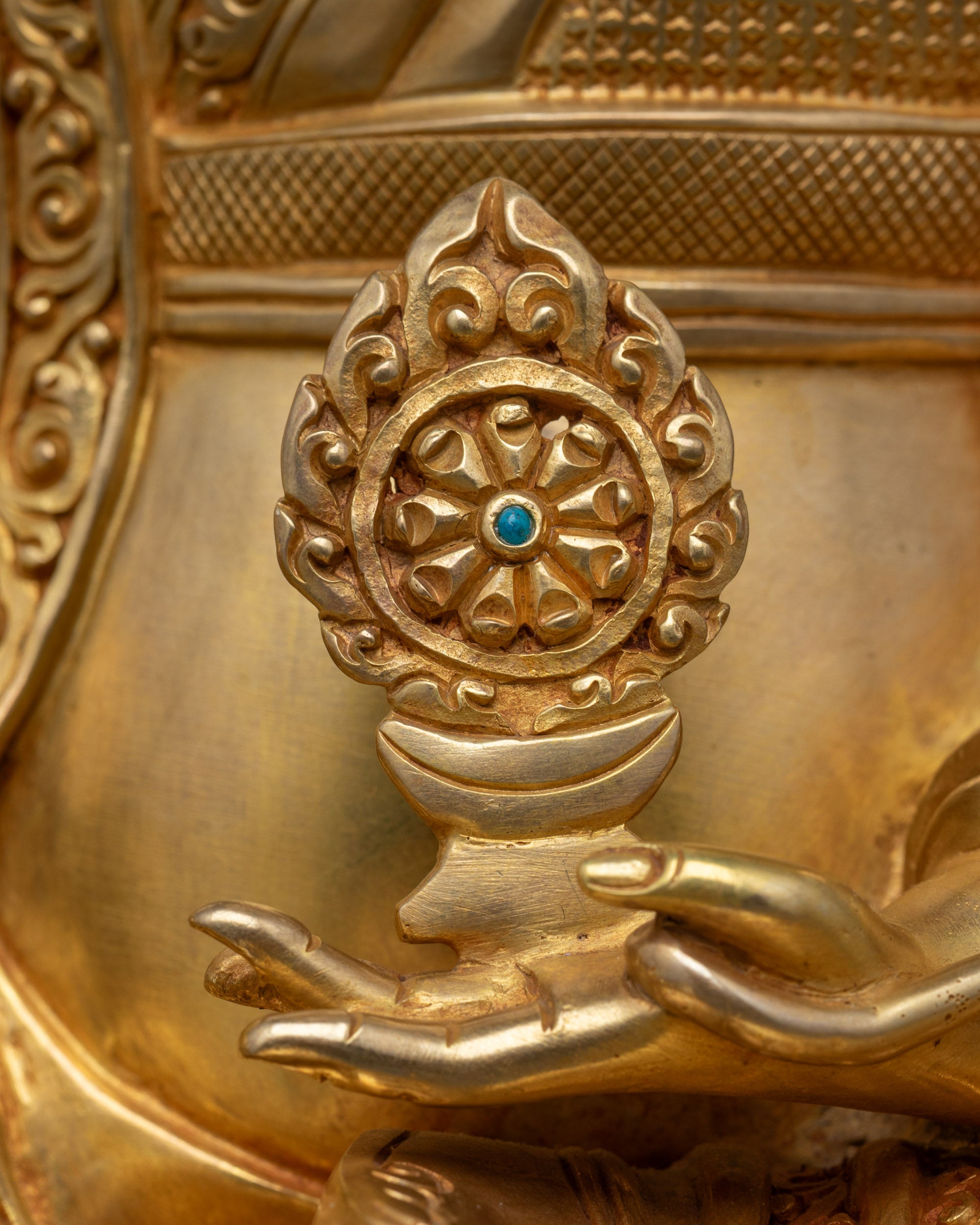 Sacred Trisong Detsen Sculpture | High-Quality Tibetan Buddhist Statue