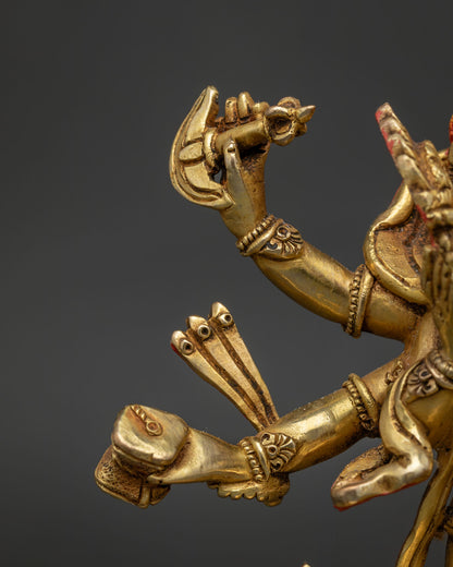 White Mahakala Statue