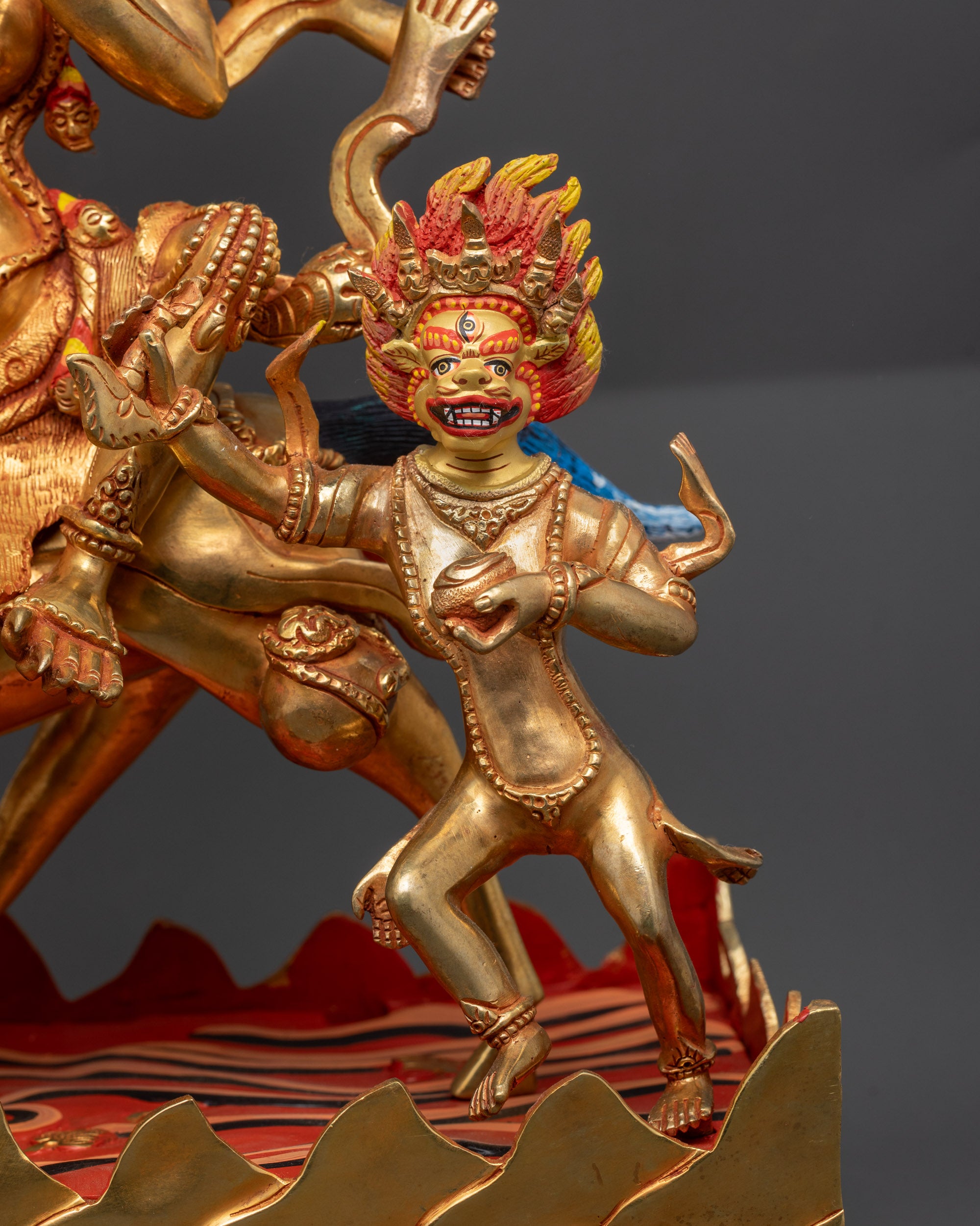 Fierce Protector Goddess Palden Lhamo Statue | Tibetan Buddhist Art