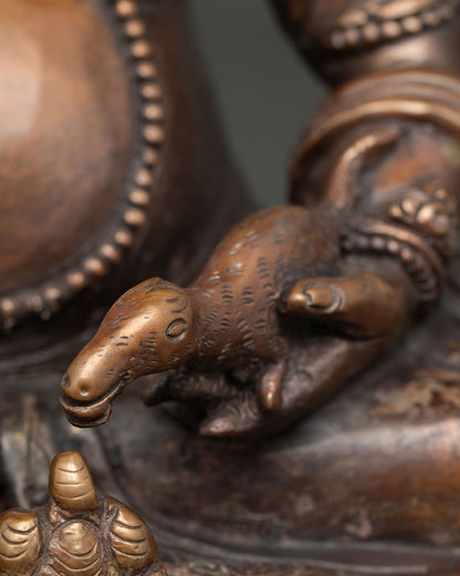 Handcrafted Dzambhala Statue | Buddhist Wealth Buddha