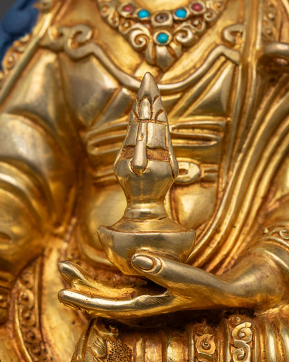 Precious Guru Padmasambhava Statue | Hand-Carved Buddhist Artwork