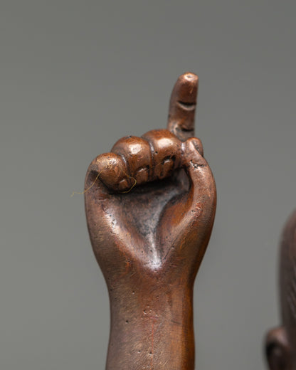 Oxidized Little Buddha Statue - Blessing of Mindfulness