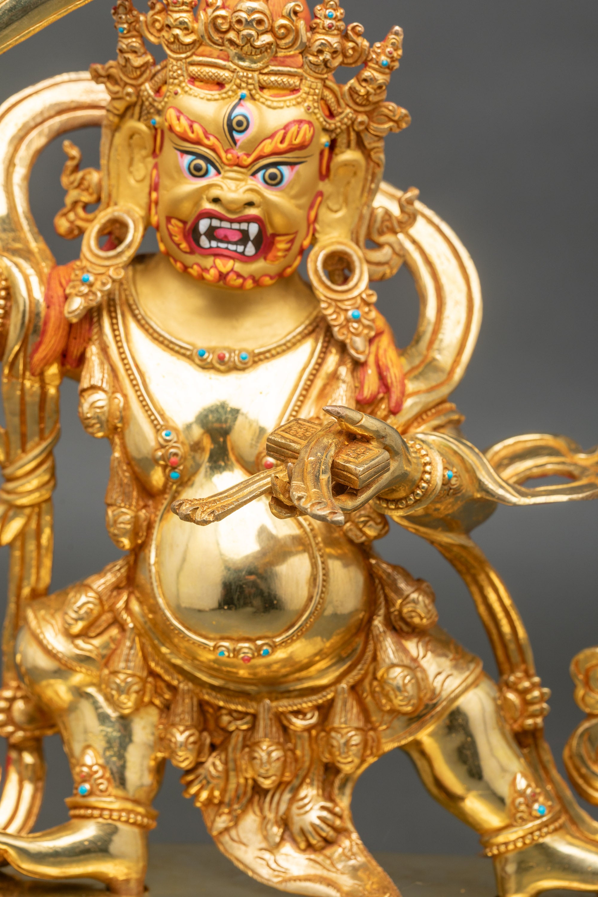 Black Manjushri Statue for Meditation | Wrathful Bodhisattva of Wisdom