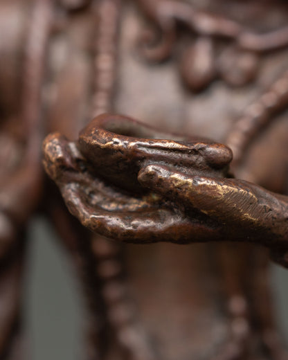 Dorje Phagmo Statue – Oxidized Copper Sacred Dakini Art