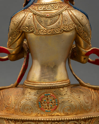 Sacred Vajradhara Statue - Fine Himalayan Spiritual Artwork