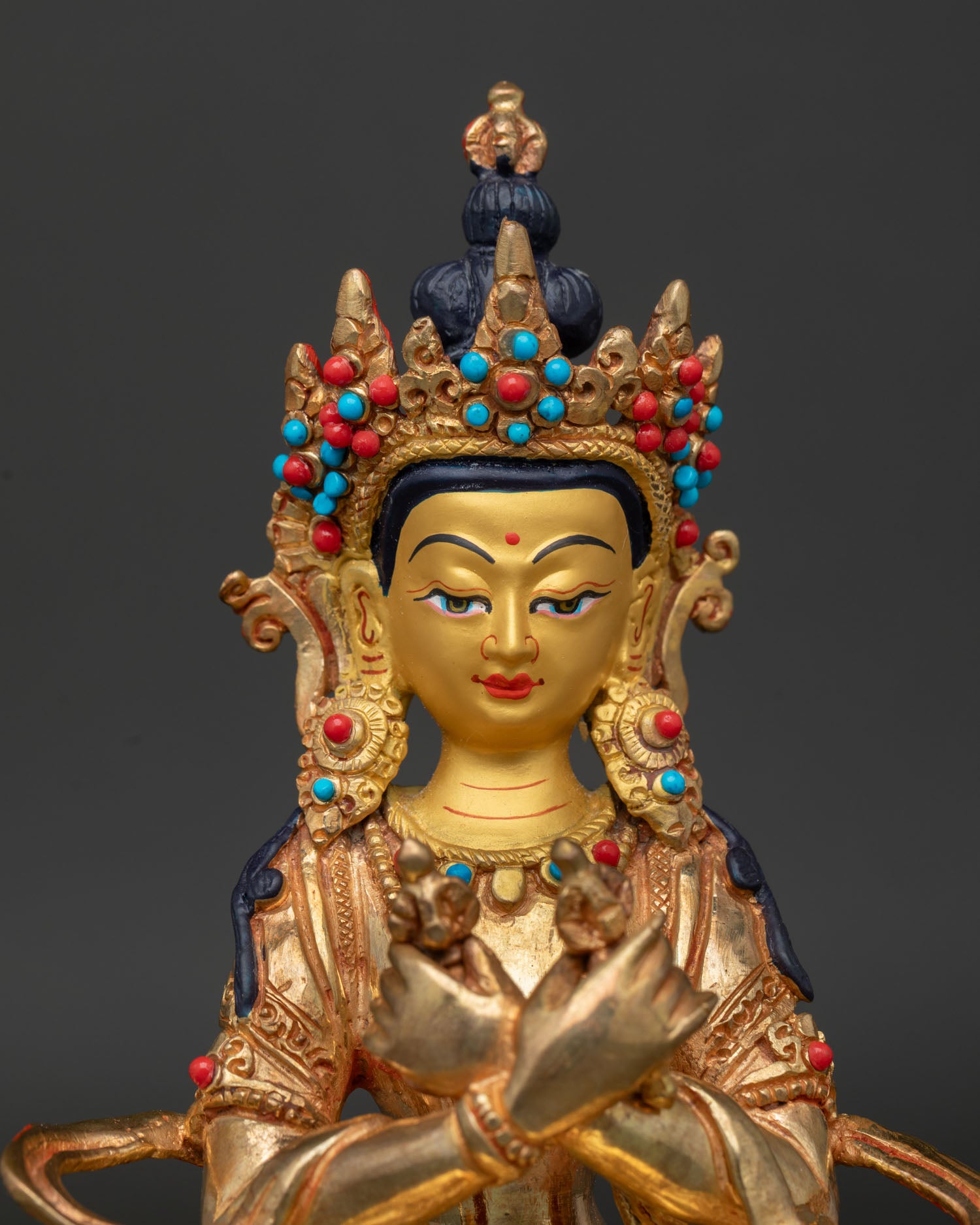 Vajradhara Statue | 24K Gold Fire Gilded Artwork