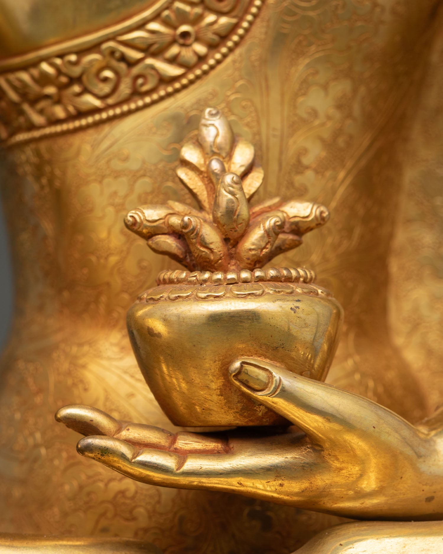 Premium Bhaisajyaguru Statue | Spiritual Healing Sculpture