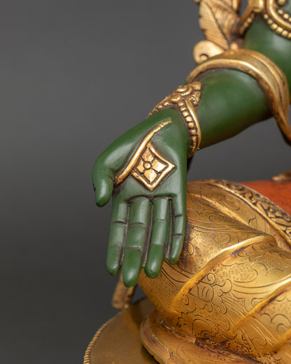 Green Tara Statue | Enlightened Goddess for Spiritual Guidance