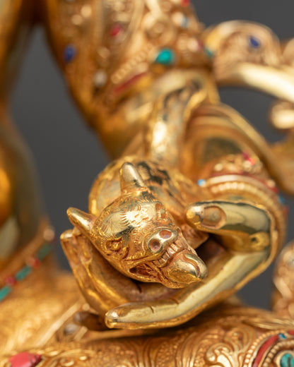 Wealth Blessing Dzambhala Statue | Buddhist God of Fortune