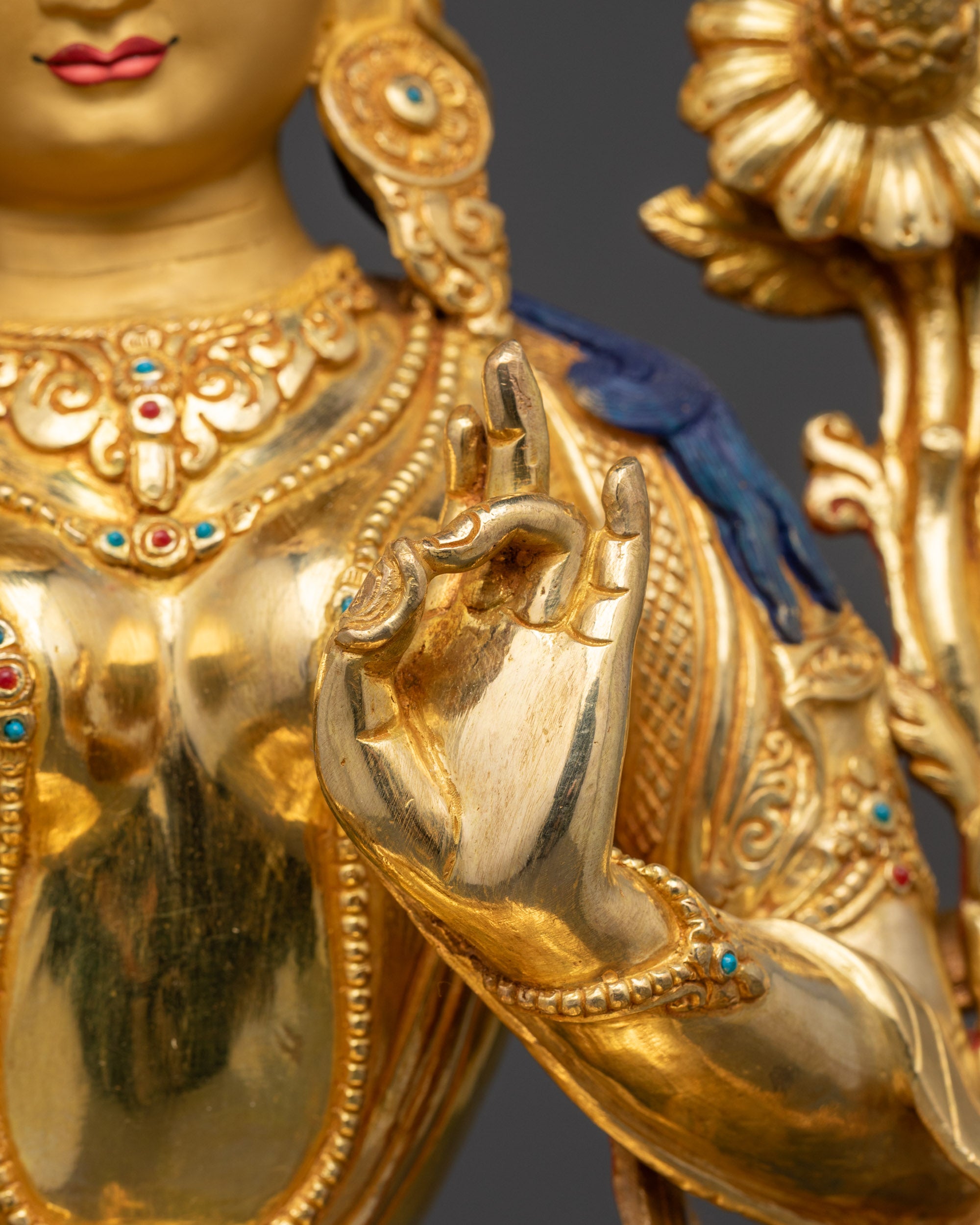 Buddhist Green Tara Statue | Artisan-Crafted Nepalese Meditation Idol