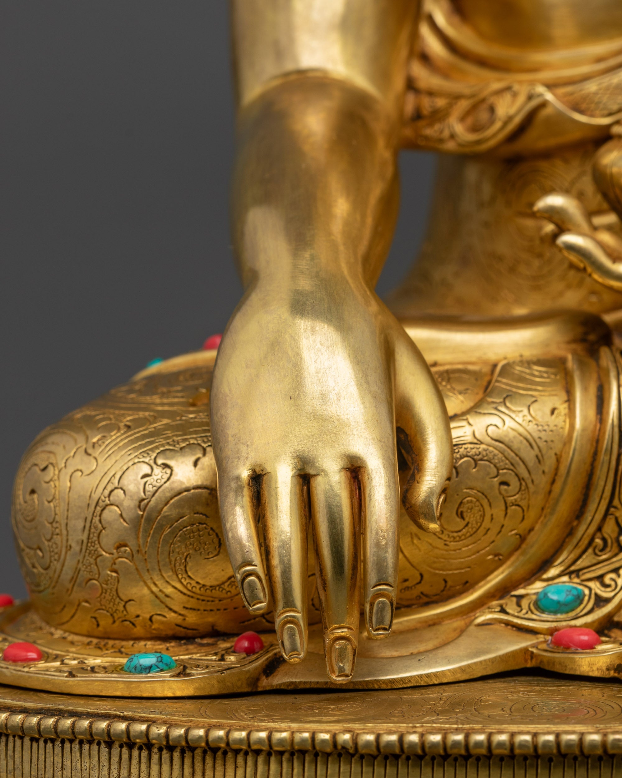 Seated Shakyamuni Buddha Sculpture | Premium Tibetan Buddhist Statue
