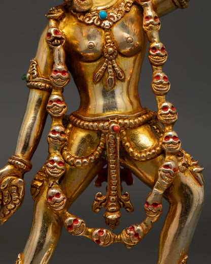 Vajrayogini Statue | 24K Gold Fire-Gilded Himalayan Artwork