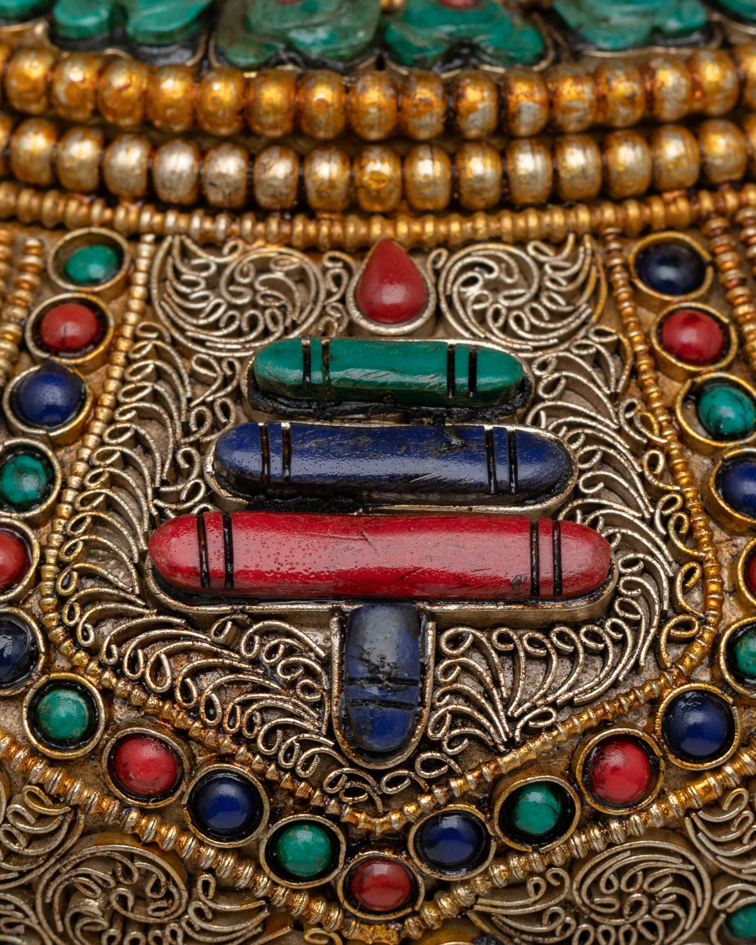 Decorated Buddhist Rice Pot | Handcrafted in Nepal
