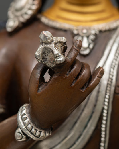 Handcrafted Vajrasattva Statue | Traditional Newari Craftsmanship