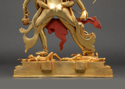 Khorlo Demchog Yab Yum Statue | Tantric Buddhist Sculpture from Nepal