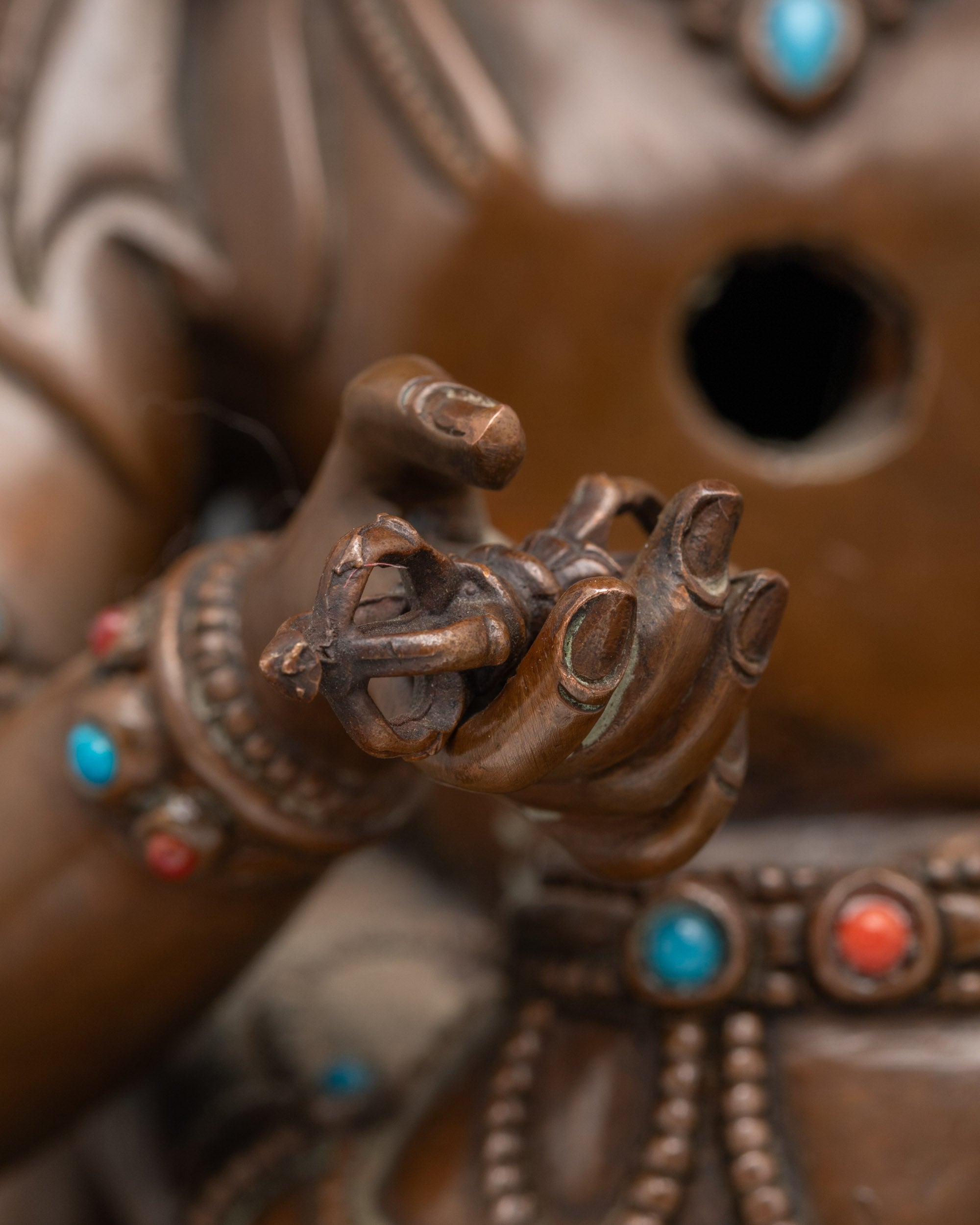 Tibetan Vajrasattva and Consort – Handcrafted Yab-Yum Statue